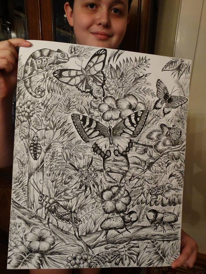 15-Year-Old Boy Prodigy Creates Animal Drawings From Memory, And They’re Even More Impressive From Up-Close 15-Year-Old Boy Prodigy Creates Animal Drawings From Memory, And They’re Even More Impressive From Up-Close