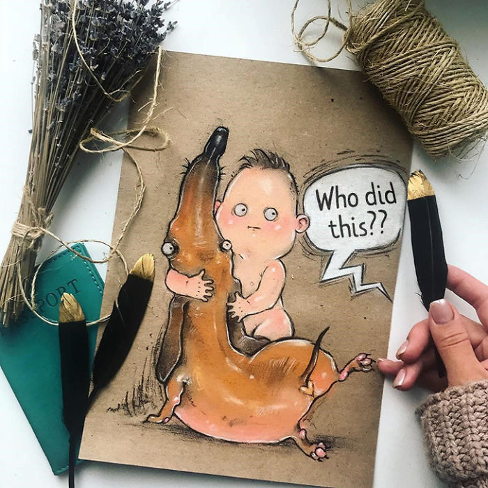 Russian Mother Of Two Creates Hilariously Honest Illustrations About Her Everyday Problems