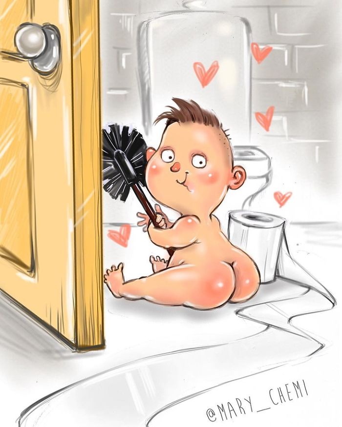 Russian Mother Of Two Creates Hilariously Honest Illustrations About Her Everyday Problems