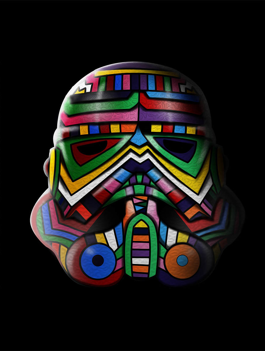 We Combinined Stormtrooper Helmets With A Variety Of Fun Themes Using Photoshop We Combinined Stormtrooper Helmets With A Variety Of Fun Themes Using Photoshop