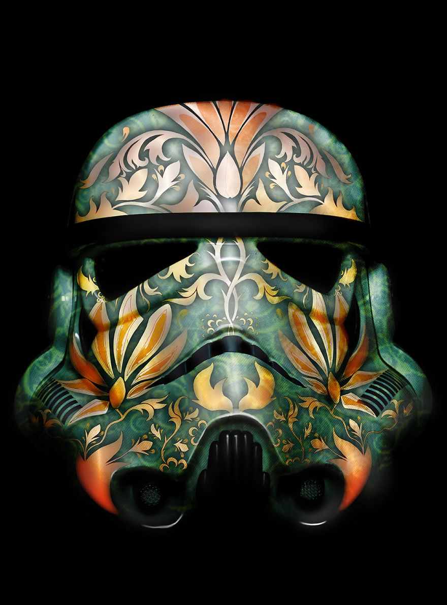 We Combinined Stormtrooper Helmets With A Variety Of Fun Themes Using Photoshop