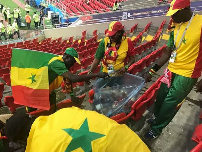 Japanese And Senegalese Football Fans Show The World How To Be The Best Guests Ever