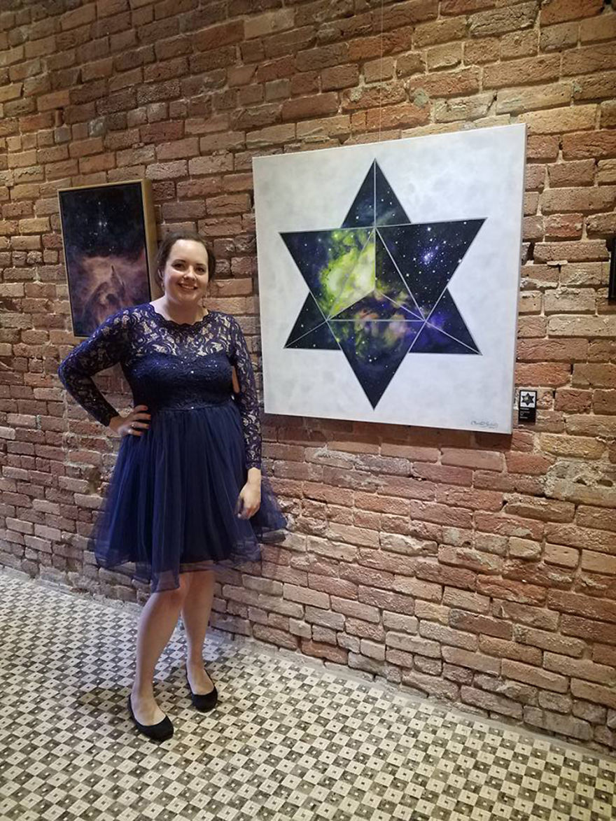 Painting Series Using Hubble Images &#038; Geometry (20+paintings)