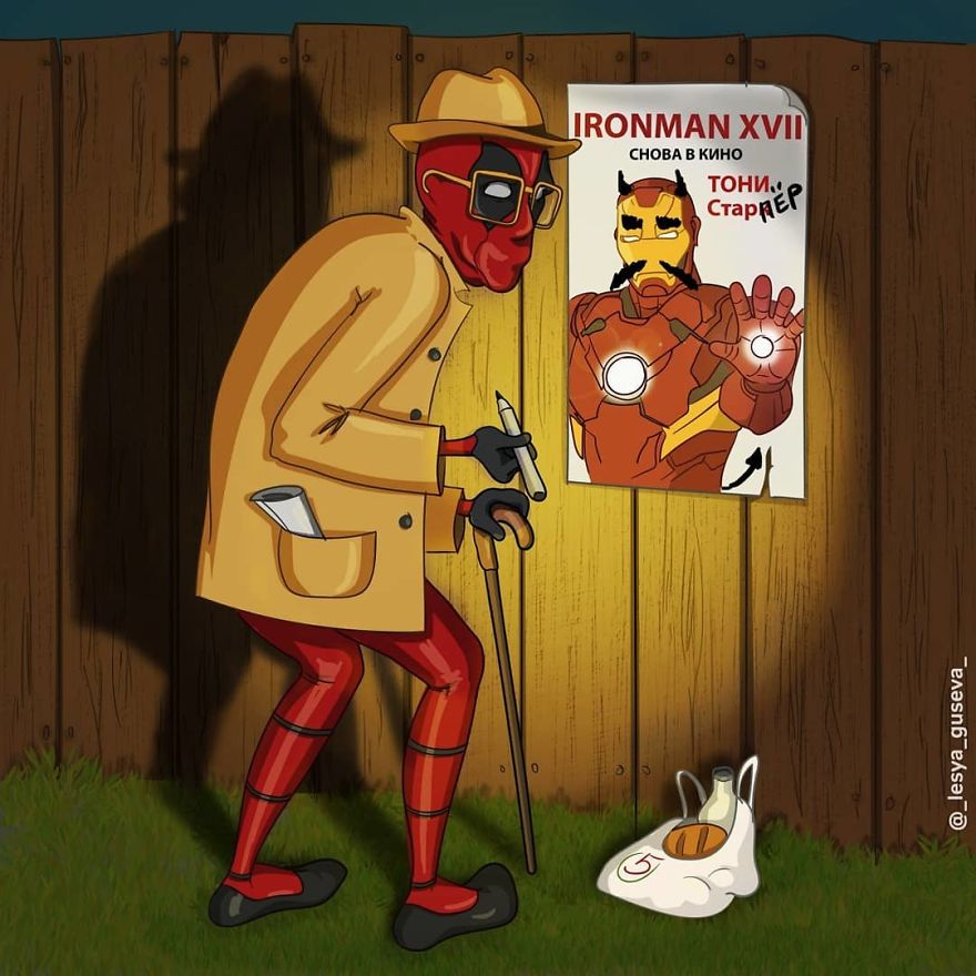 Russian Artist Illustrates What Would Happen If Famous Characters Got Old, And Thor Is Too Cute