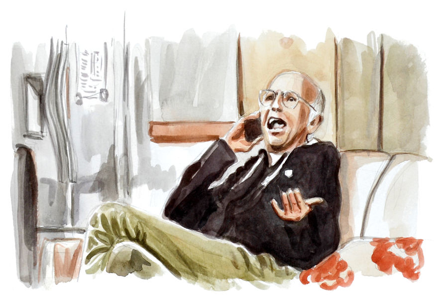 I Made Paintings Of People On The Phone