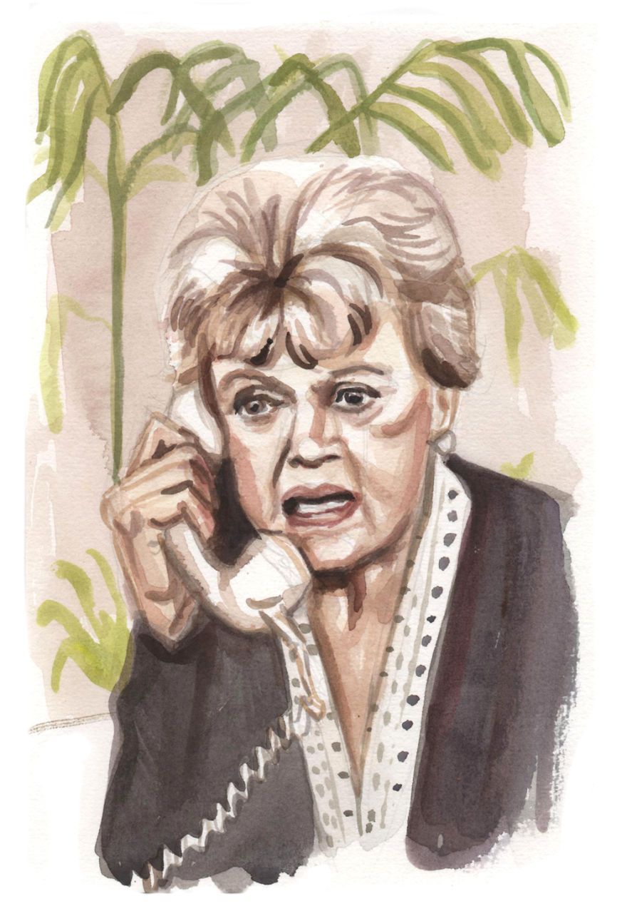 I Made Paintings Of People On The Phone