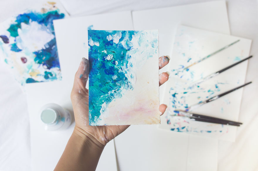 I Created 100 Abstract Paintings In 100 Days, And Gave Them To People Around The World I Created 100 Abstract Paintings In 100 Days, And Gave Them To People Around The World