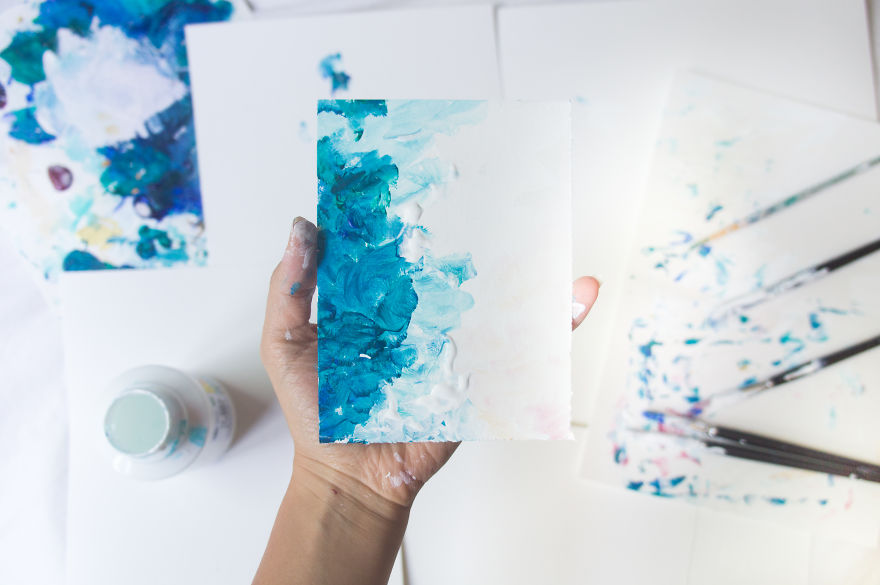 I Created 100 Abstract Paintings In 100 Days, And Gave Them To People Around The World I Created 100 Abstract Paintings In 100 Days, And Gave Them To People Around The World