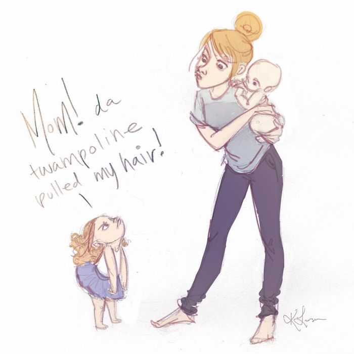 Mom Of Four Illustrates Her Everyday Motherhood Problems In 22 Honest Illustrations Mom Of Four Illustrates Her Everyday Motherhood Problems In 22 Honest Illustrations