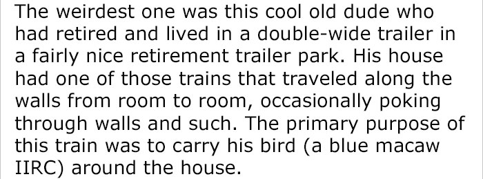 This Guy Shared The Weirdest Thing He’s Seen At A Client’s House And It’s Hard Not To Laugh At It