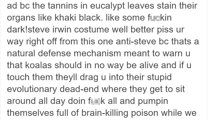 Tumblr Explains Why Koalas Are Animals That Make Absolutely No Sense Tumblr Explains Why Koalas Are Animals That Make Absolutely No Sense