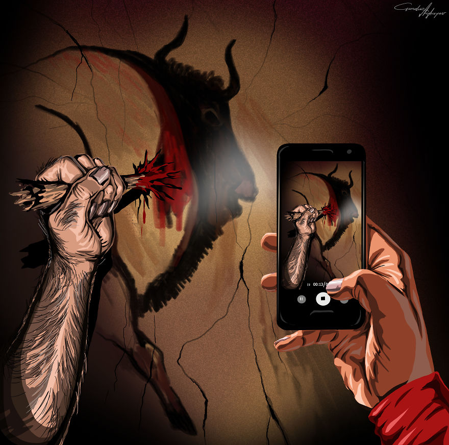 I Illustrated How The Power Of Human Hand Changed In 1000 Years I Illustrated How The Power Of Human Hand Changed In 1000 Years