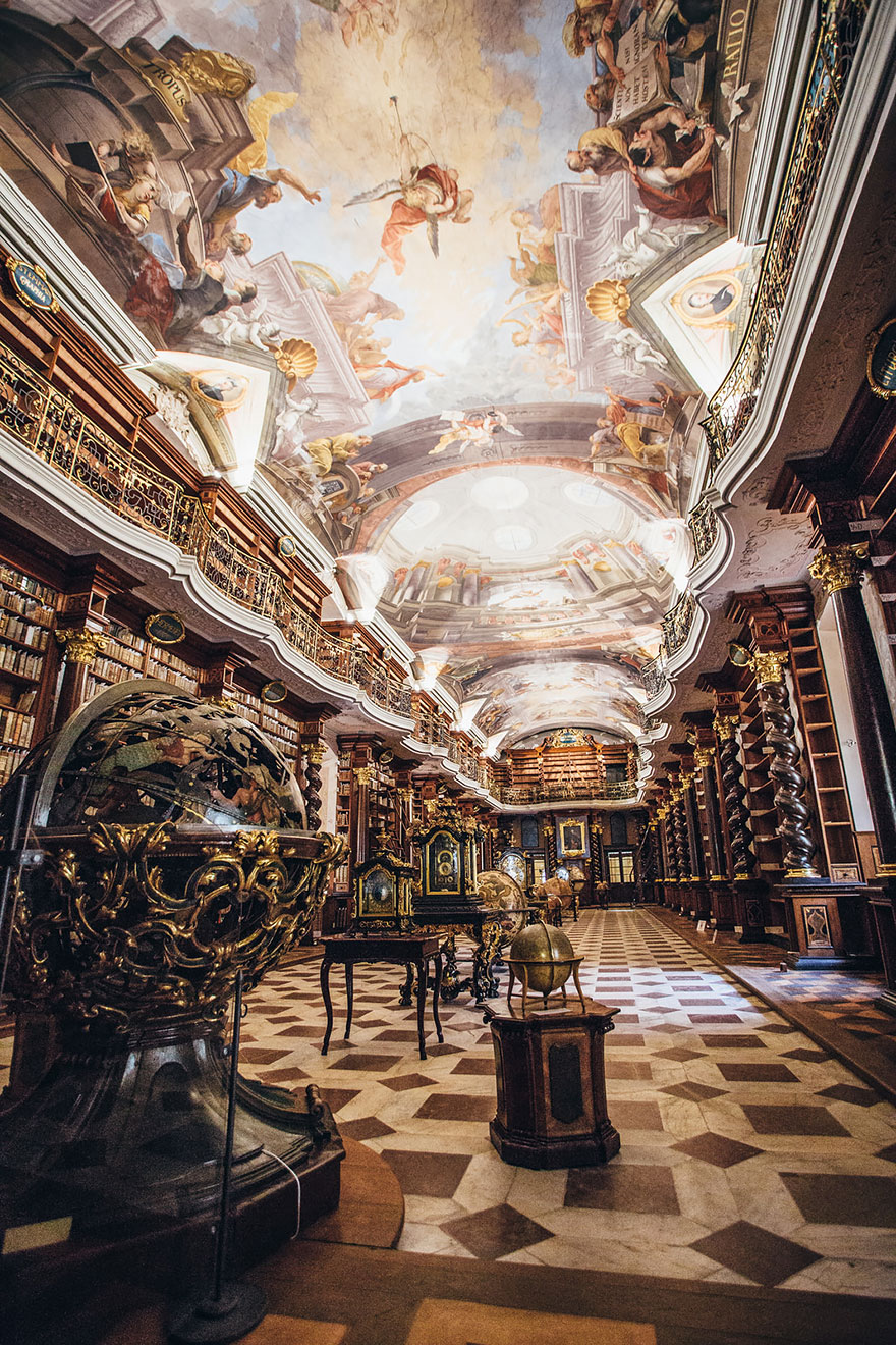 The World’s Most Beautiful Library Is In Prague, Czech Republic The World’s Most Beautiful Library Is In Prague, Czech Republic