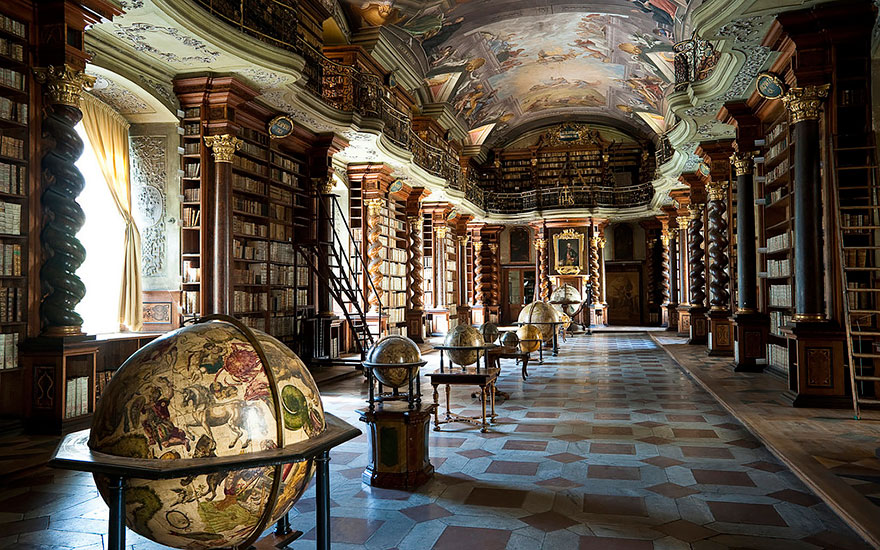 The World’s Most Beautiful Library Is In Prague, Czech Republic The World’s Most Beautiful Library Is In Prague, Czech Republic