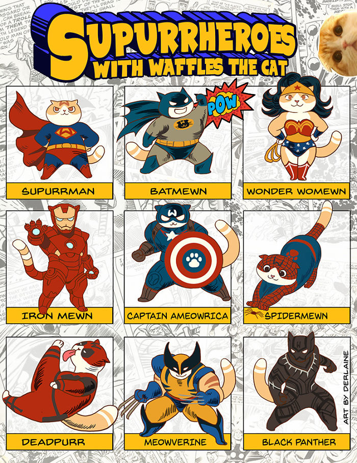 Illustrator Reimagines Famous Characters As Adorable Kittens And It’s Purrfect Illustrator Reimagines Famous Characters As Adorable Kittens And It’s Purrfect