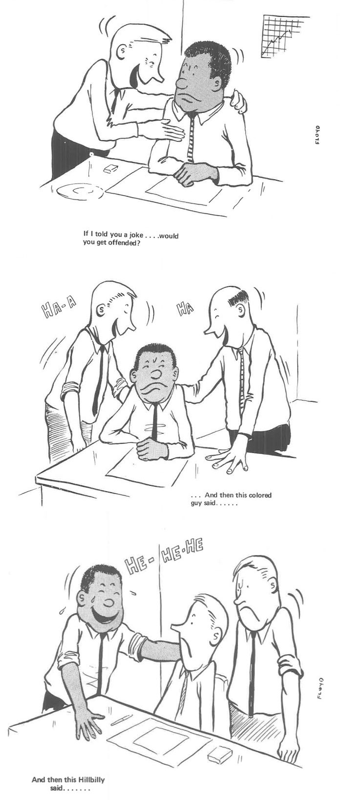 This Black Guy Drew What It Was Like Being The Only Black Man In A White Office In The 60s, And It’s Worse Than You Think This Black Guy Drew What It Was Like Being The Only Black Man In A White Office In The 60s, And It’s Worse Than You Think