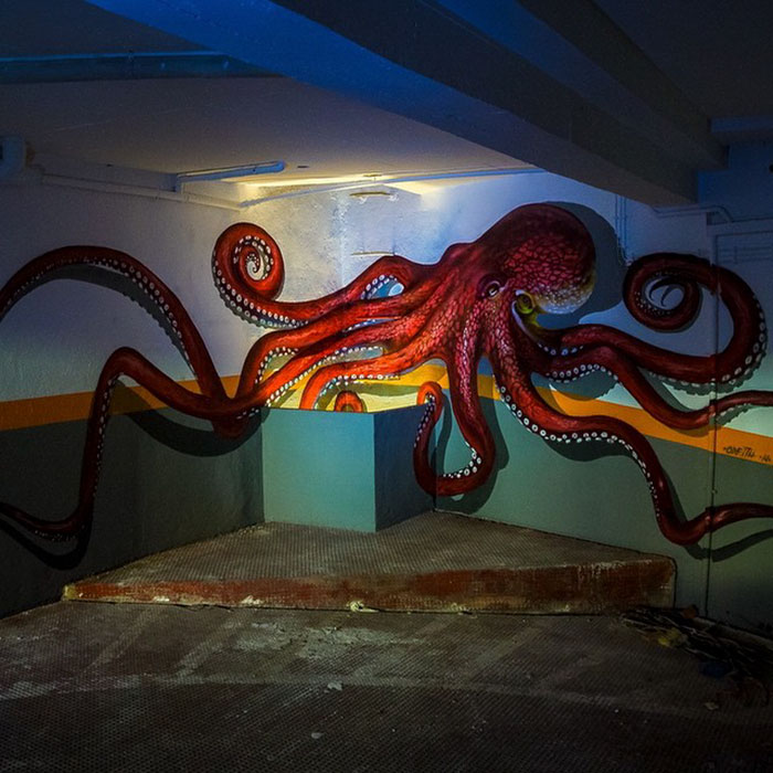 Portuguese Street Artist Paints 3D Creature Graffiti And It&#8217;s Not For The Faint Of Heart (39 Pics)