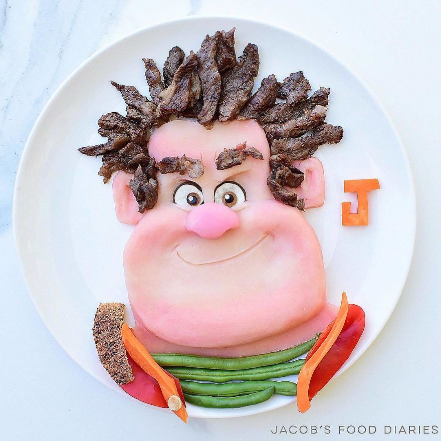 To Make My Son Eat Healthy Food, I Turn It Into His Favorite Cartoons (New Pics) To Make My Son Eat Healthy Food, I Turn It Into His Favorite Cartoons (New Pics)