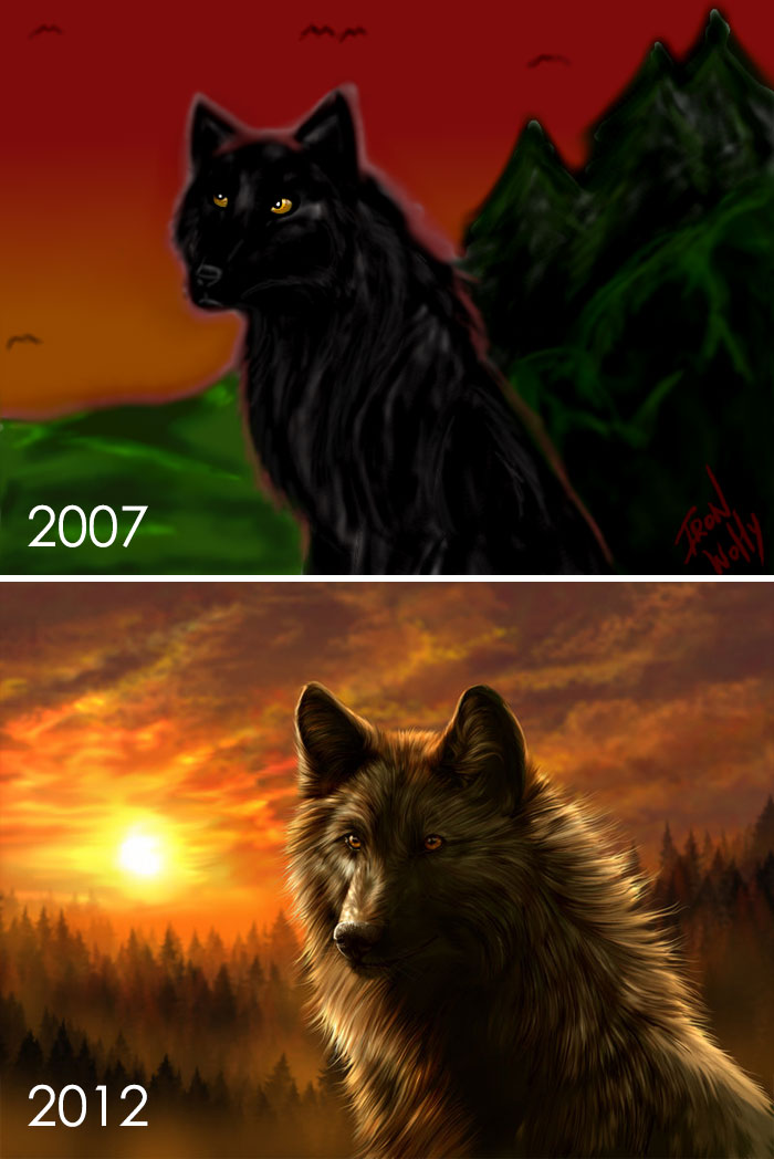 30 Artists Challenge Themselves To Redraw Their Old ‘Crappy’ Drawings, Prove That Practice Makes Perfect 30 Artists Challenge Themselves To Redraw Their Old ‘Crappy’ Drawings, Prove That Practice Makes Perfect