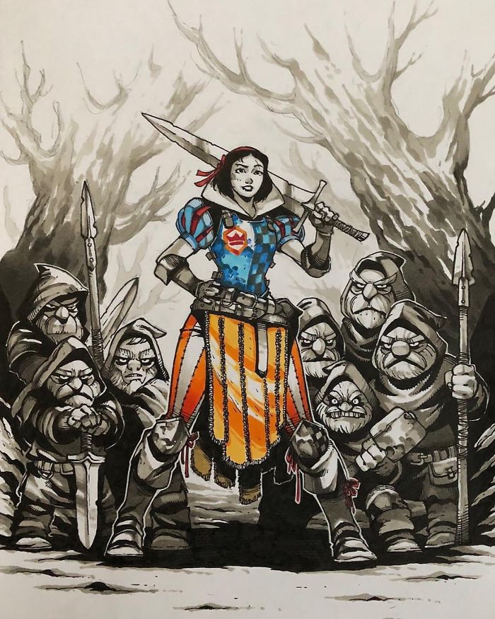 Artist Gives 11 Disney Princesses Warrior Makeovers And They Look Badass Artist Gives 11 Disney Princesses Warrior Makeovers And They Look Badass