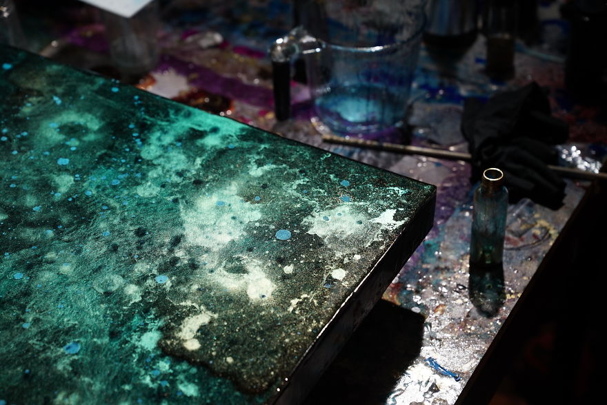 Watch This Artist Set Her Paintings On Fire