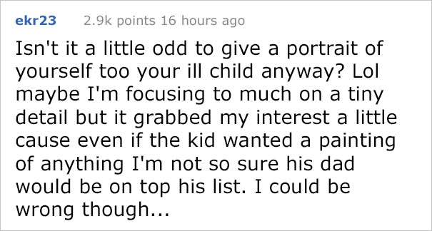 Man Orders Artist To Paint His Portrait For Free Because His Son ‘Has Cancer’, Gets The Response He Deserves Man Orders Artist To Paint His Portrait For Free Because His Son ‘Has Cancer’, Gets The Response He Deserves