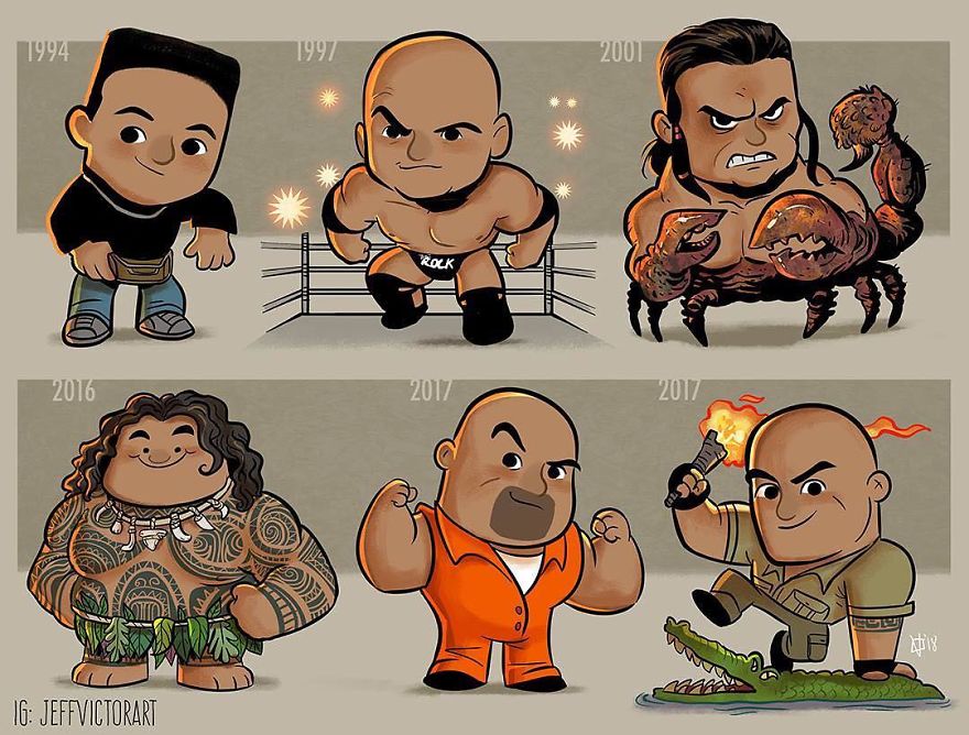 Artist Illustrates The Evolution Of Pop Culture Icons, And The Result Is Too Cute