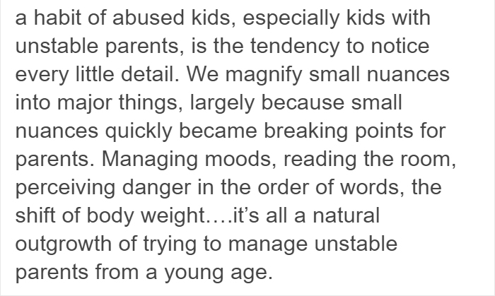 This Person Explains Why Children From Abusive Families Analyze Every Single Detail And It’s Heartbreaking This Person Explains Why Children From Abusive Families Analyze Every Single Detail And It’s Heartbreaking