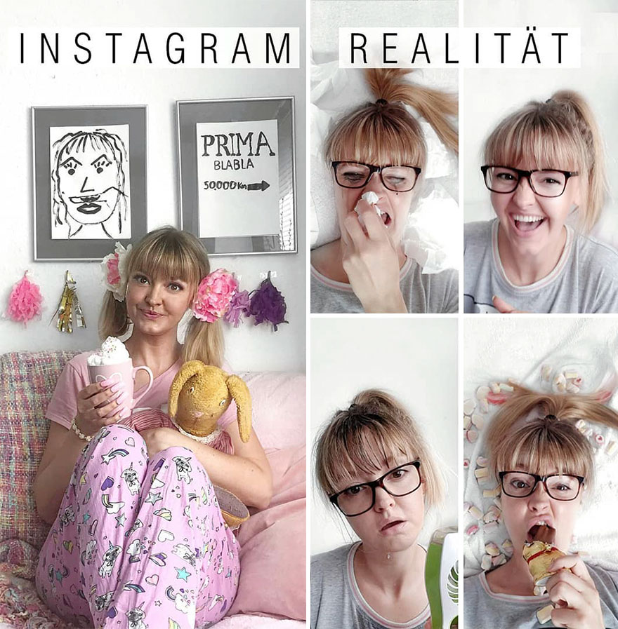 Instagram vs. Reality: German Artist Makes Fun Of Those Perfect Instagram Photos Instagram vs. Reality: German Artist Makes Fun Of Those Perfect Instagram Photos