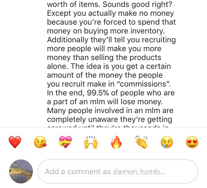 Guy Explains Pyramid Schemes With One Instagram Comment To Someone Involved In One, Makes Her Quit Immediately Guy Explains Pyramid Schemes With One Instagram Comment To Someone Involved In One, Makes Her Quit Immediately