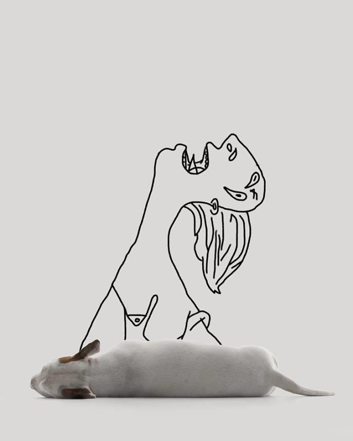 Guy Whose Wife Left Him With Nothing But A Dog Continues To Put Him In Fun Scenarios (116 New Pics) Guy Whose Wife Left Him With Nothing But A Dog Continues To Put Him In Fun Scenarios (116 New Pics)