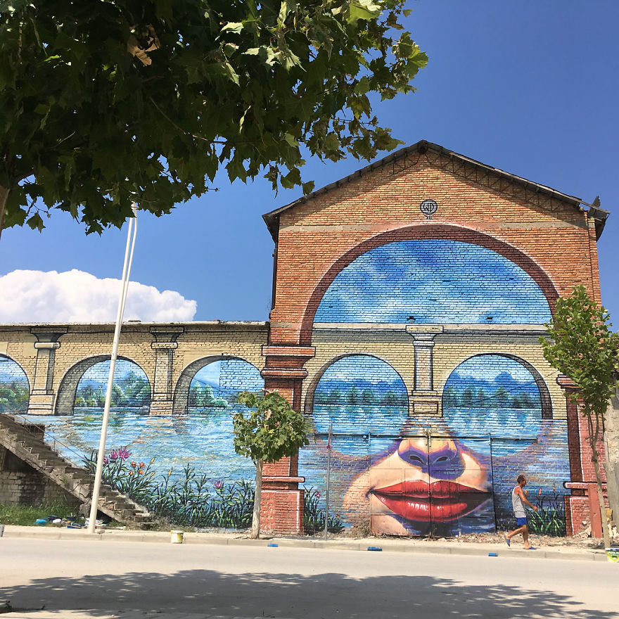 Artist Creates Large Scale Street Art Murals Across Europe, Makes Boring Buildings Interesting