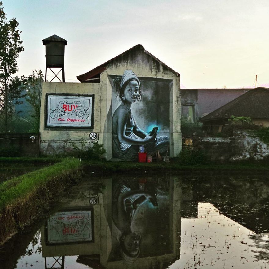 Artist Creates Large Scale Street Art Murals Across Europe, Makes Boring Buildings Interesting