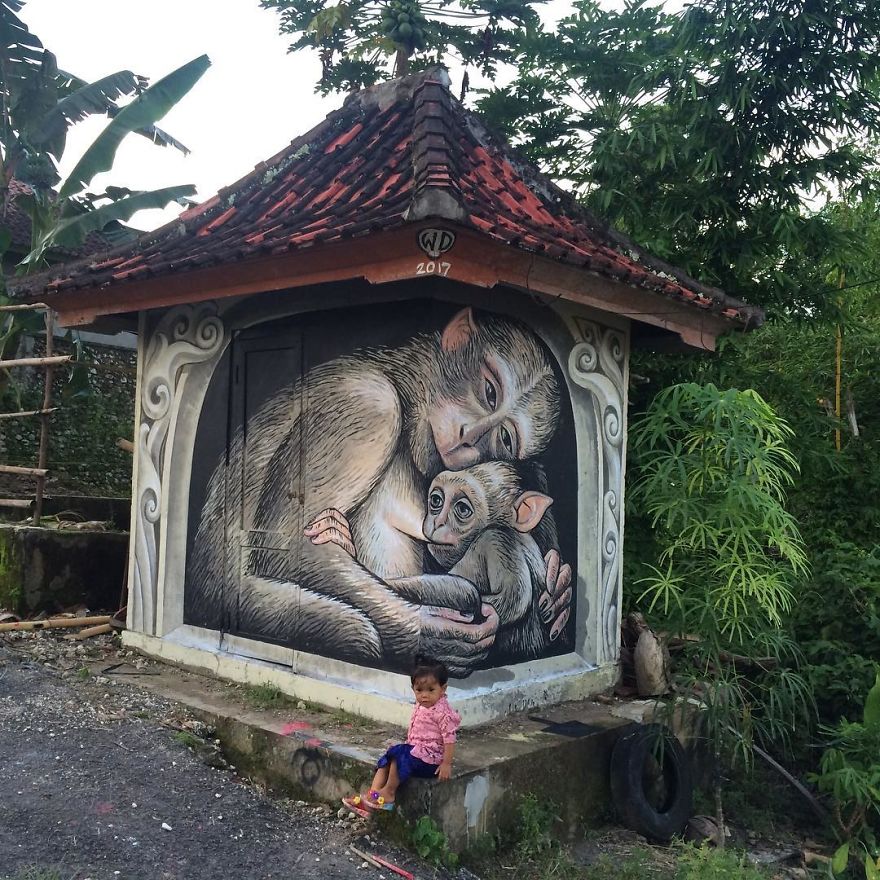 Artist Creates Large Scale Street Art Murals Across Europe, Makes Boring Buildings Interesting