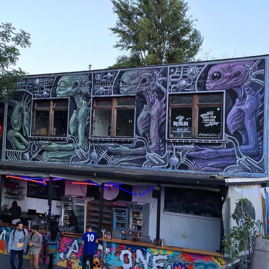 Artist Creates Large Scale Street Art Murals Across Europe, Makes Boring Buildings Interesting