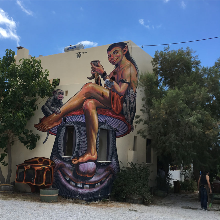 Artist Creates Large Scale Street Art Murals Across Europe, Makes Boring Buildings Interesting