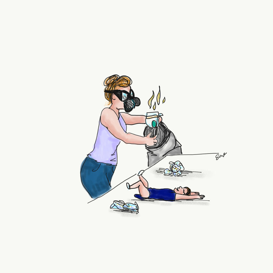 Stay-At-Home Mom Illustrates Her Daily Ridiculousness