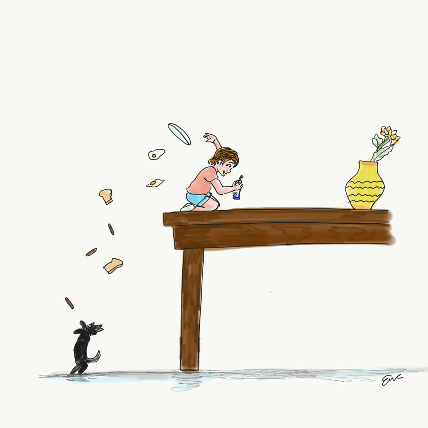 Stay-At-Home Mom Illustrates Her Daily Ridiculousness