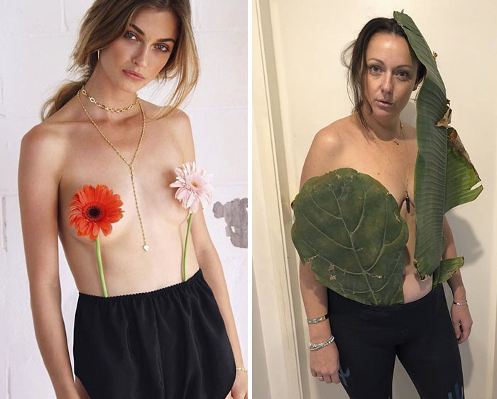 Woman Continues To Hilariously Recreate Celebrity Instagram Pics, And The Result Is Better Than The Original (New Pics) Woman Continues To Hilariously Recreate Celebrity Instagram Pics, And The Result Is Better Than The Original (New Pics)