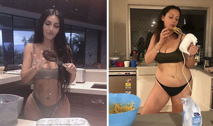 Woman Continues To Hilariously Recreate Celebrity Instagram Pics, And The Result Is Better Than The Original (New Pics) Woman Continues To Hilariously Recreate Celebrity Instagram Pics, And The Result Is Better Than The Original (New Pics)