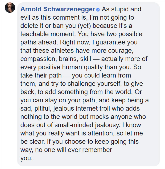 People Are Applauding The Way Schwarzenegger Responded To An Internet User Who Was Depressed For Months People Are Applauding The Way Schwarzenegger Responded To An Internet User Who Was Depressed For Months