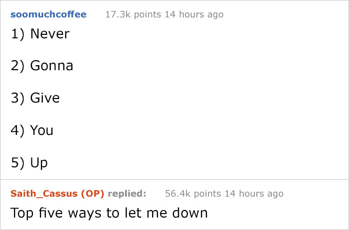 Guy Asks People To List Random Top 5 Things Without Stating The Category, And His Guesses Are Cracking Everyone Up Guy Asks People To List Random Top 5 Things Without Stating The Category, And His Guesses Are Cracking Everyone Up