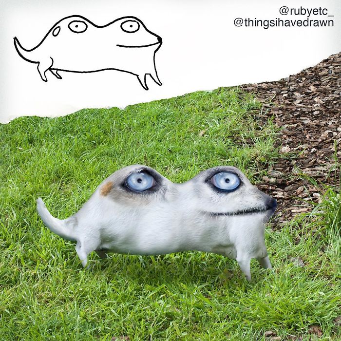 Dad Shows What Would Happen If Children’s Drawings Became Reality, And The Results Are Both Terrifying And Funny Dad Shows What Would Happen If Children’s Drawings Became Reality, And The Results Are Both Terrifying And Funny