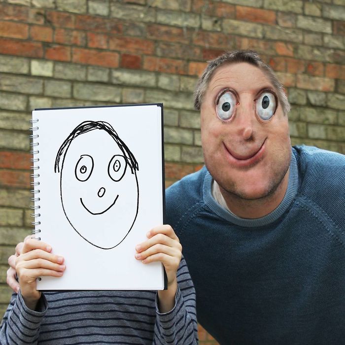 Dad Shows What Would Happen If Children’s Drawings Became Reality, And The Results Are Both Terrifying And Funny Dad Shows What Would Happen If Children’s Drawings Became Reality, And The Results Are Both Terrifying And Funny