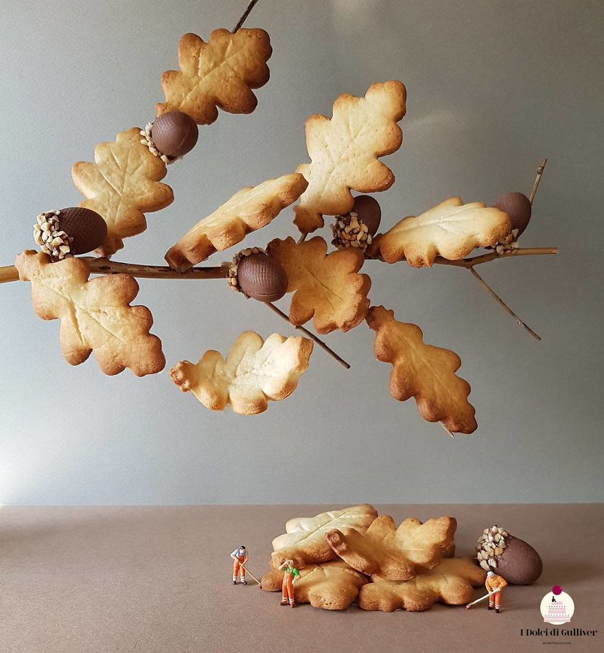 Confectioner Uses Desserts And Miniature People To Create Imaginary Situations