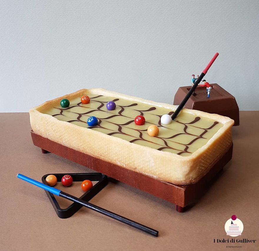 Confectioner Uses Desserts And Miniature People To Create Imaginary Situations