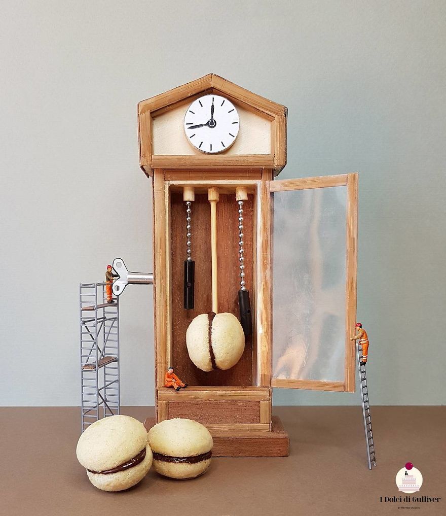 Confectioner Uses Desserts And Miniature People To Create Imaginary Situations