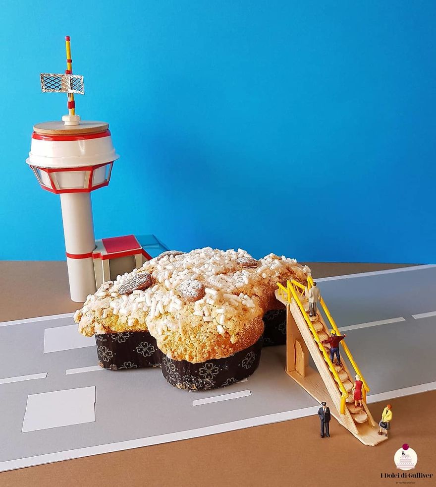 Confectioner Uses Desserts And Miniature People To Create Imaginary Situations