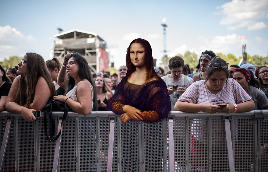 What If People From Classical Paintings Attended A Music Festival