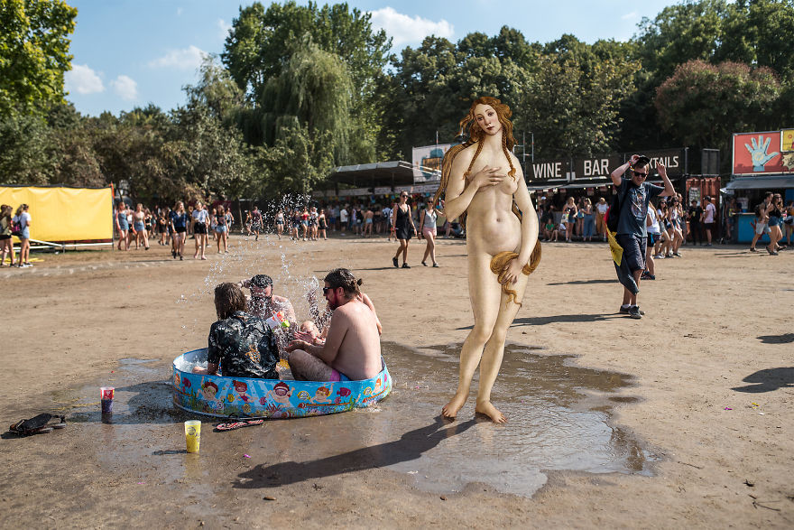 What If People From Classical Paintings Attended A Music Festival